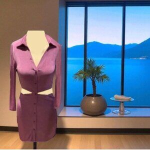 NWT Morning Mist Cut Out Mini Dress